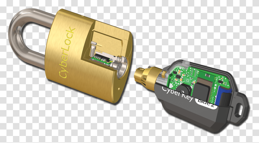 Padlock And Cyberkey Cyberlock, Machine, Wristwatch, Motor, Outer Space Transparent Png