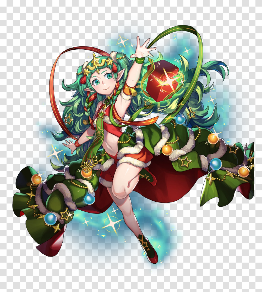 Page 1 Zerochan Anime Image Board Fire Emblem Heroes Christmas Sothis, Graphics, Art, Pattern, Ornament Transparent Png