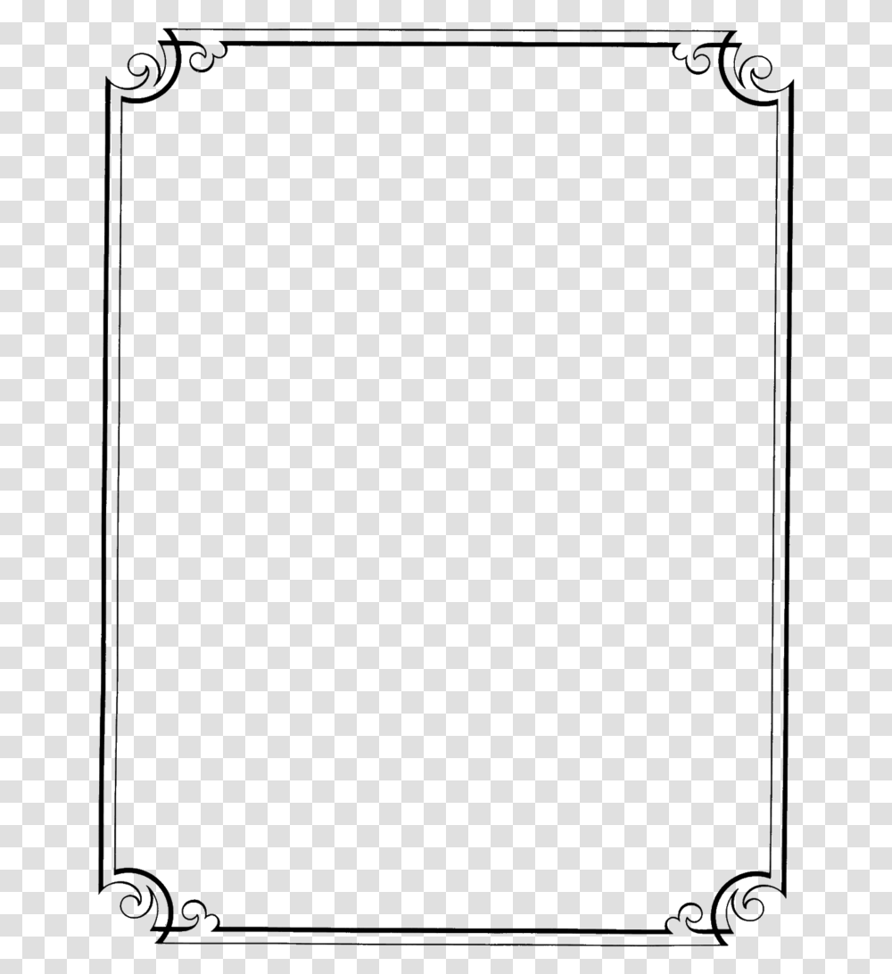 Page Border Design In Black And White Download, Electronics, Screen, Monitor, Display Transparent Png