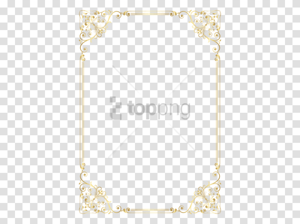 Page Borders Chain, Gold, Analog Clock Transparent Png