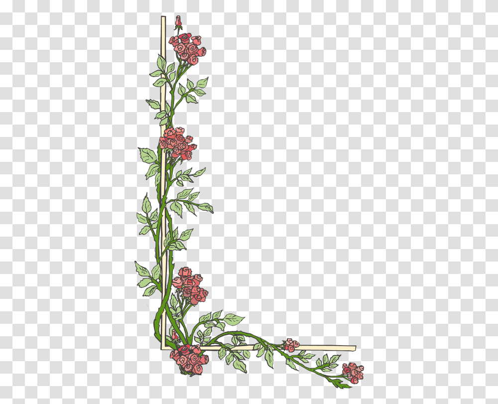 Page Borders Flower Wedding Border Design, Plant, Potted Plant, Vase, Jar Transparent Png