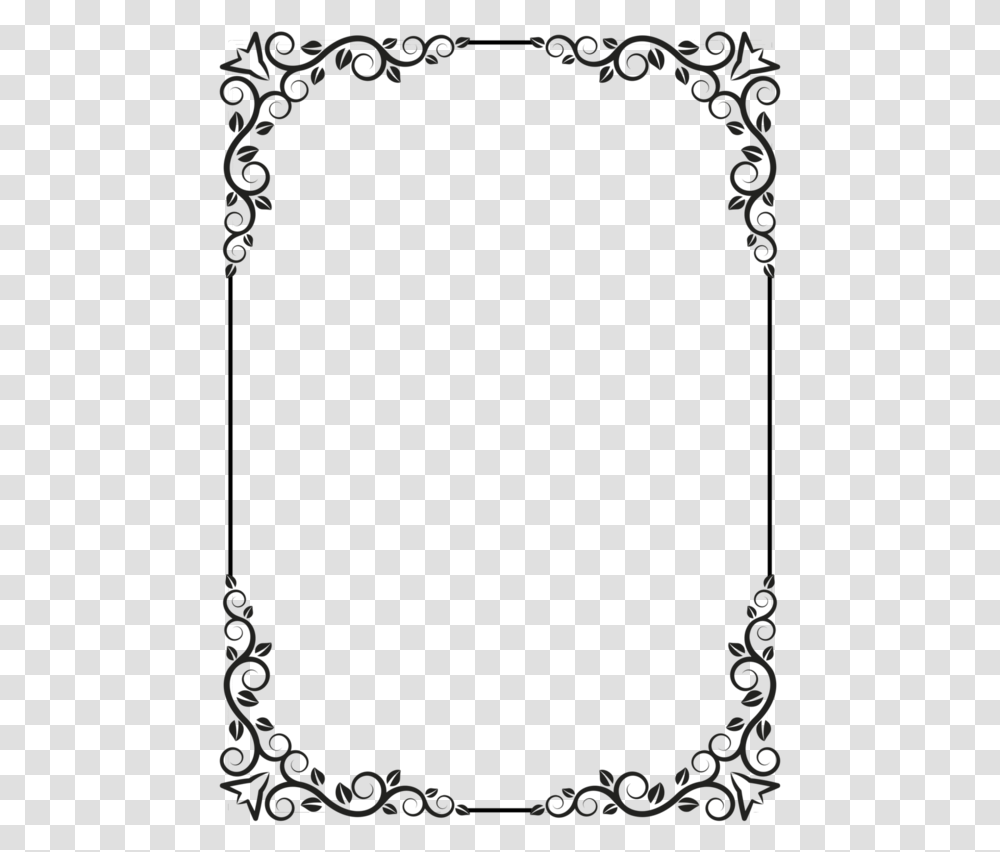 Page Borders No Background, Gray, Floral Design, Pattern Transparent Png