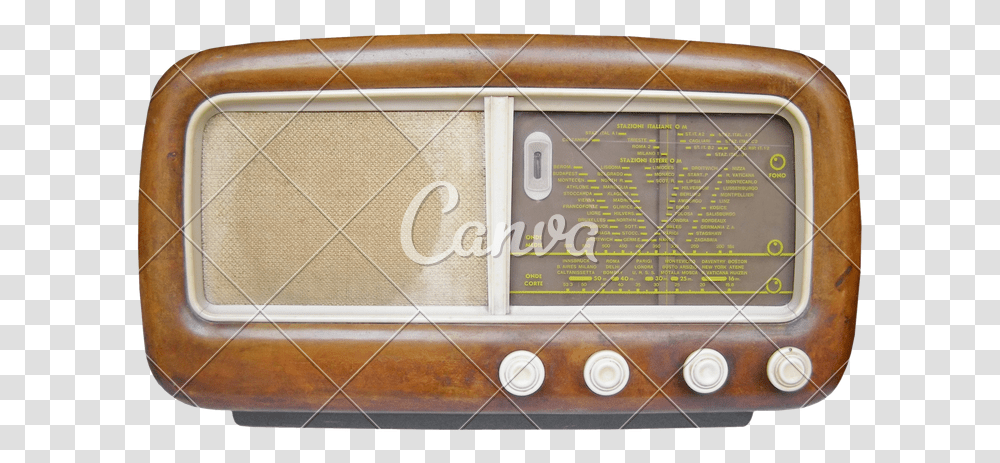 Pager Radio Viejo Blanco Y Negro, Transportation, Wood, Vehicle Transparent Png