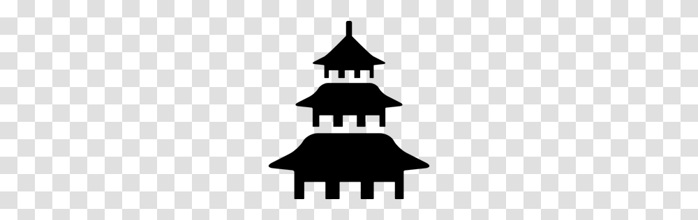 Pagoda Asian Temple Buddhism Buildings Icon, Gray, World Of Warcraft Transparent Png