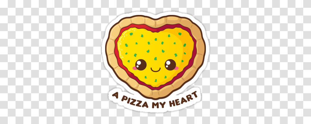 Pai Kawaii Pizza Stickers, Food, Bread, Plant, Birthday Cake Transparent Png