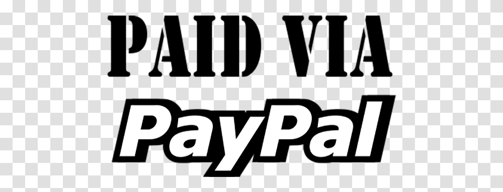 Paid By Paypal Stock Stamp Paypal, Text, Alphabet, Word, Symbol Transparent Png