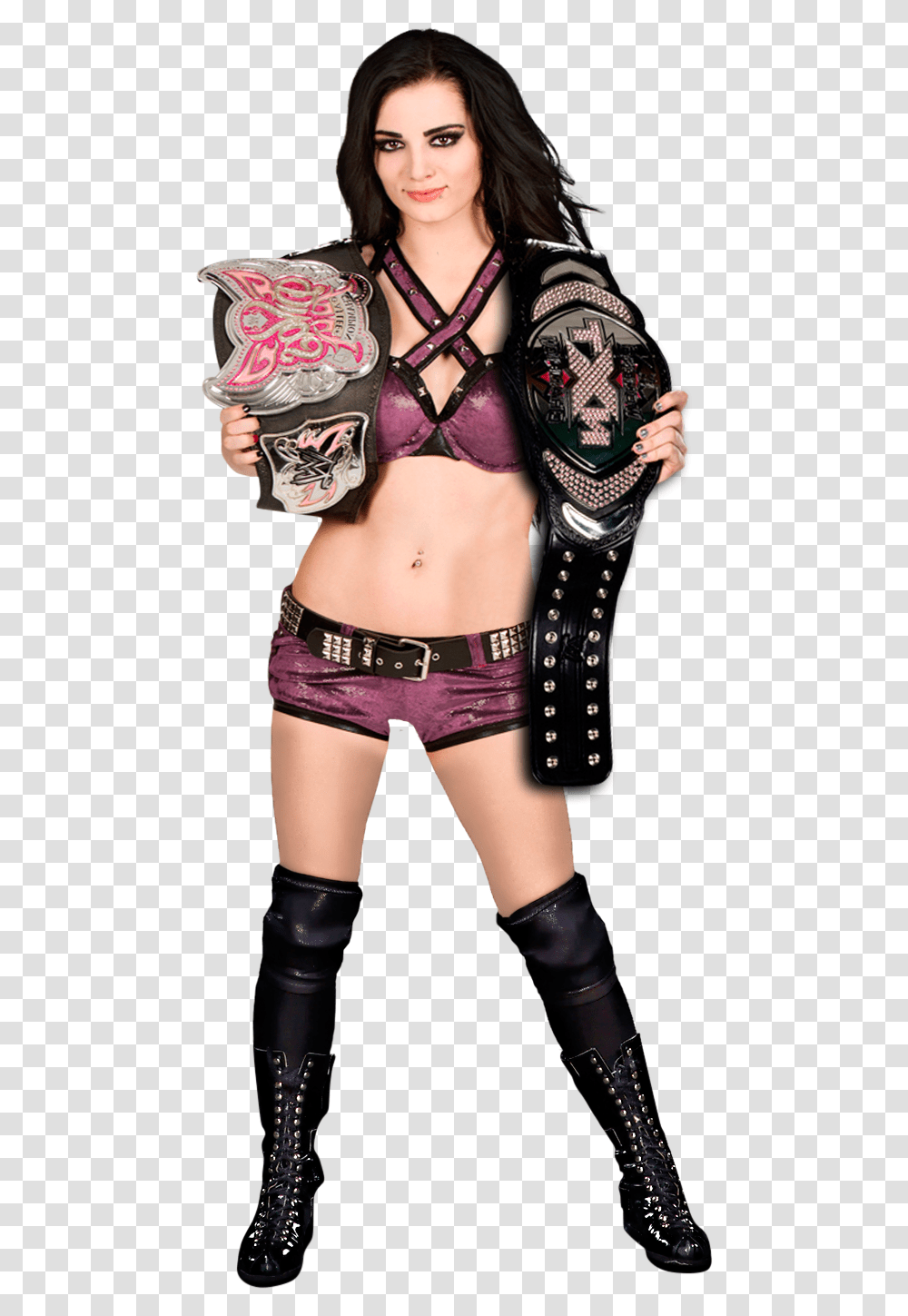 Paige As Divas Champion Women's By Nxt Wwe Championship Paige, Person, Lingerie, Underwear Transparent Png
