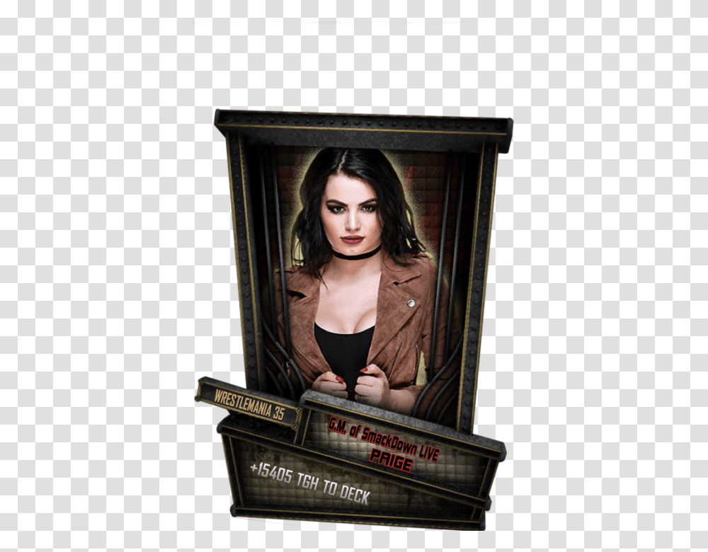 Paige Wwe Picture Frame, Person, Coat, Jacket Transparent Png