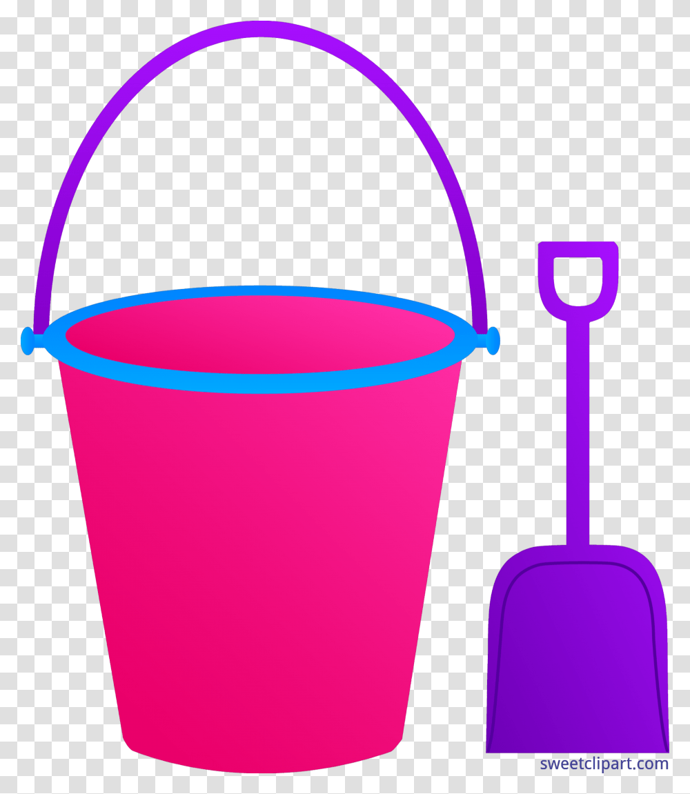 Pail Shovel Pink Purple Clip Art, Bucket Transparent Png