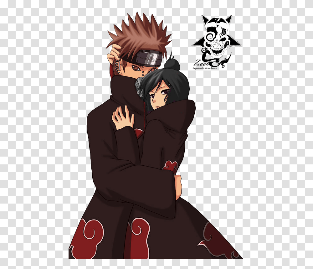 Pain Akatsuki, Hug, Person, Human, Manga Transparent Png