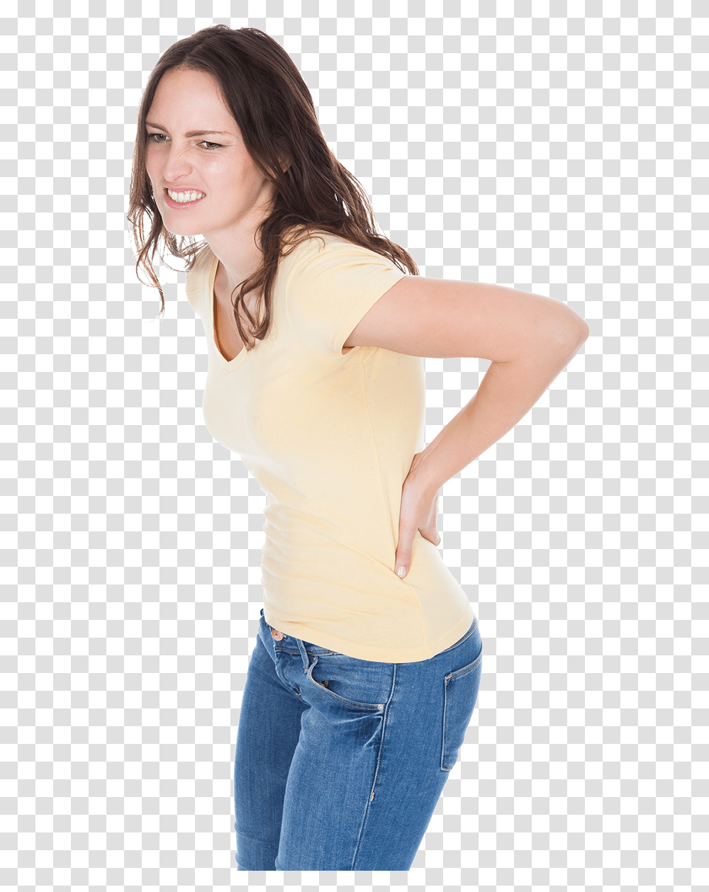 Pain In Women Clipart Woman Back Pain, Apparel, Sleeve, Person Transparent Png