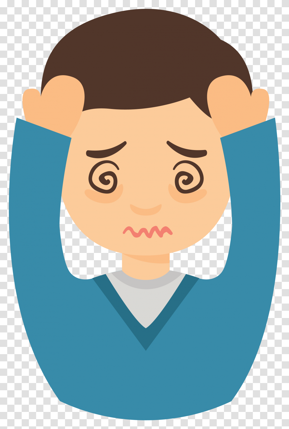 Pain Migraine Headache Symptom Common Cold Headache Clipart, Face, Hand Transparent Png