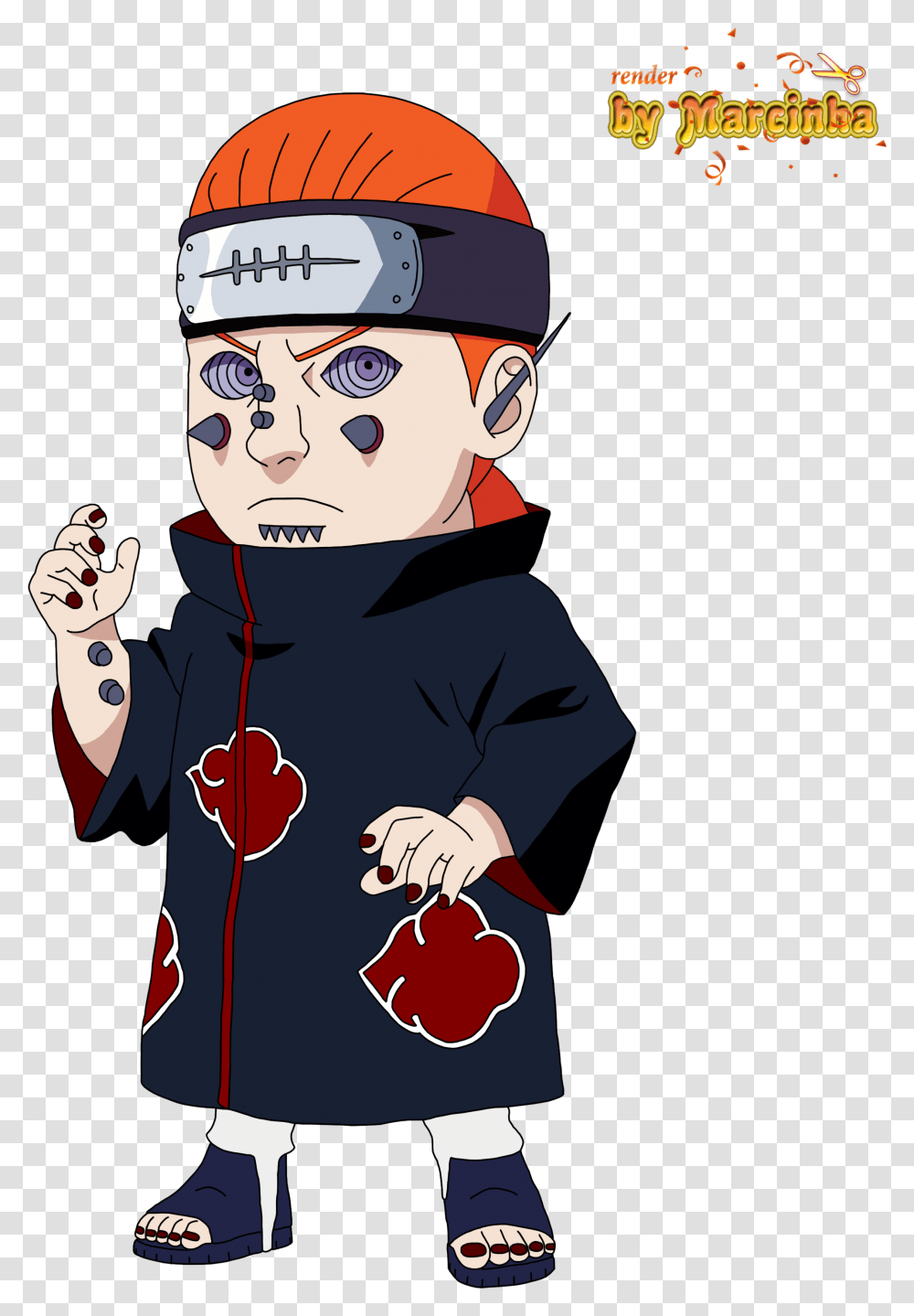 Pain Naruto Chibi, Performer, Person, Human, Helmet Transparent Png