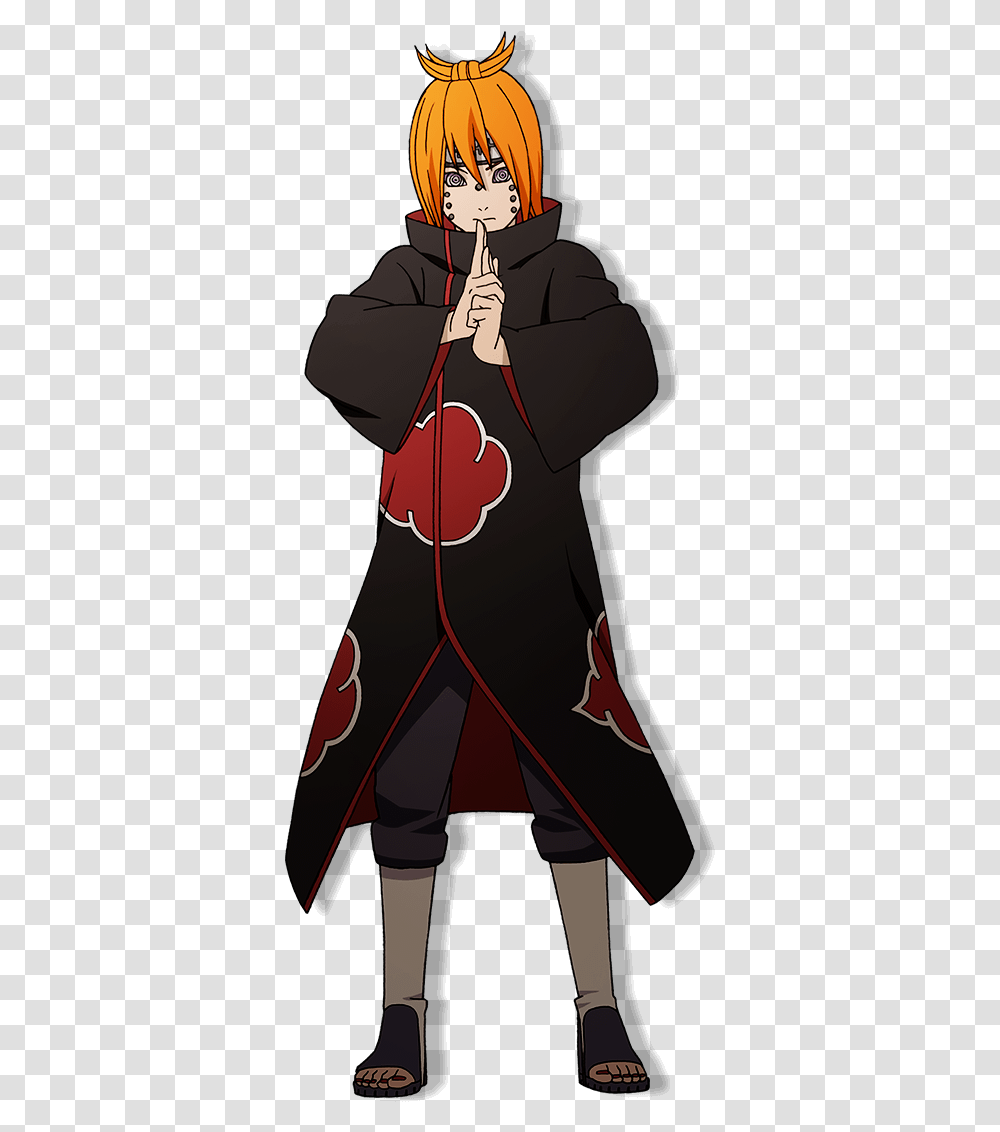 Pain Naruto Mobile, Person, Sleeve, Hood Transparent Png
