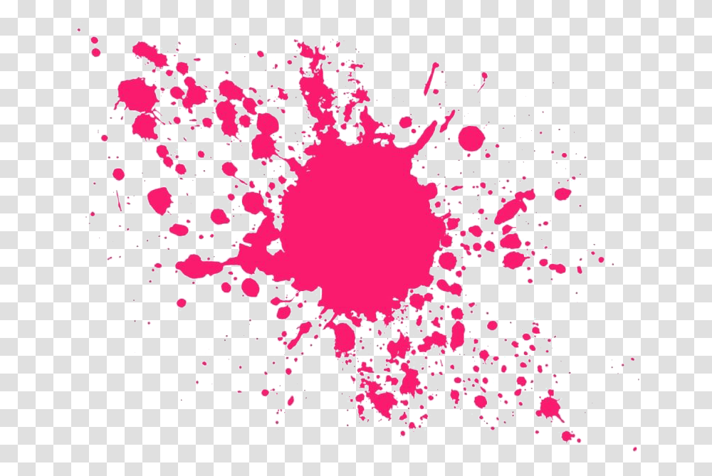 Paint Art Photo Pink Paint Splatter, Pattern, Ornament, Fractal Transparent Png