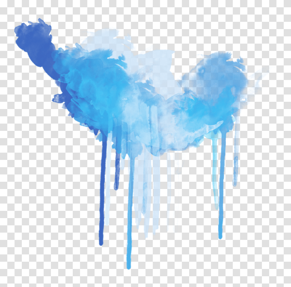 Paint Blue Smoke, Nature, Ice, Outdoors, Snow Transparent Png