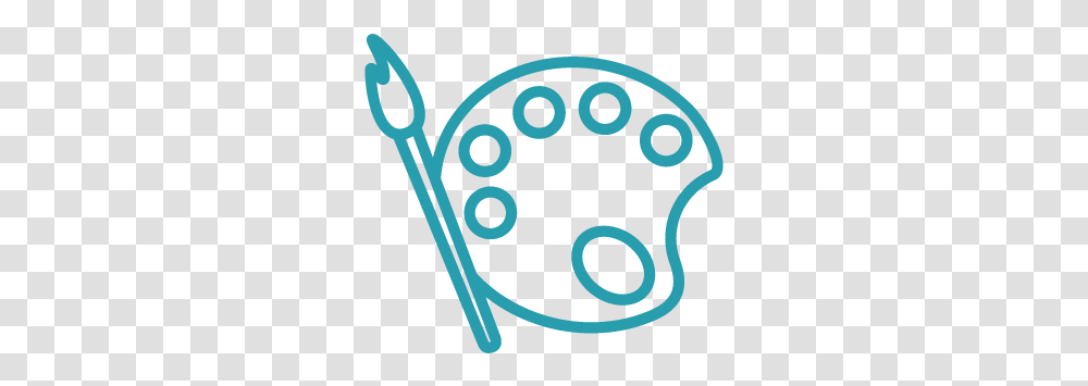 Paint Brush And Palette Icon, Cutlery, Weapon, Weaponry Transparent Png