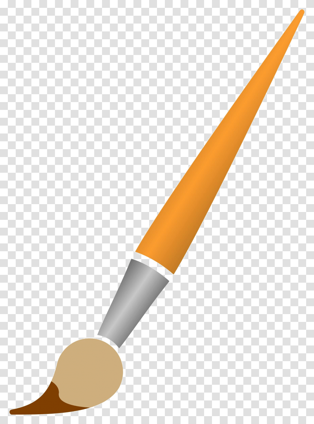 Paint Brush Background Paintbrush With Brown Paint, Tool, Baseball Bat, Team Sport, Sports Transparent Png