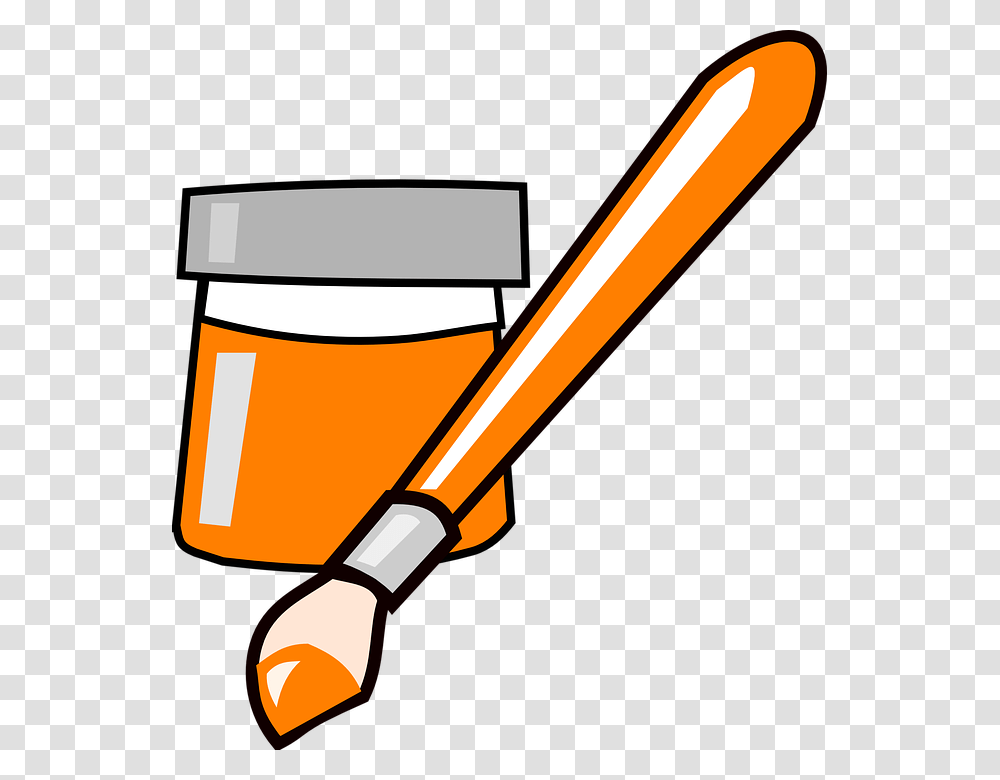 Paint Brush Clipart Orange, Axe, Tool, Sport, Sports Transparent Png