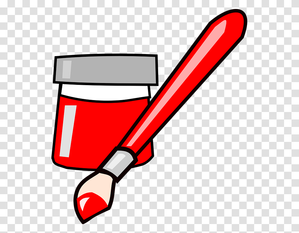 Paint Brush Clipart Red, Team Sport, Sports, Baseball, Softball Transparent Png