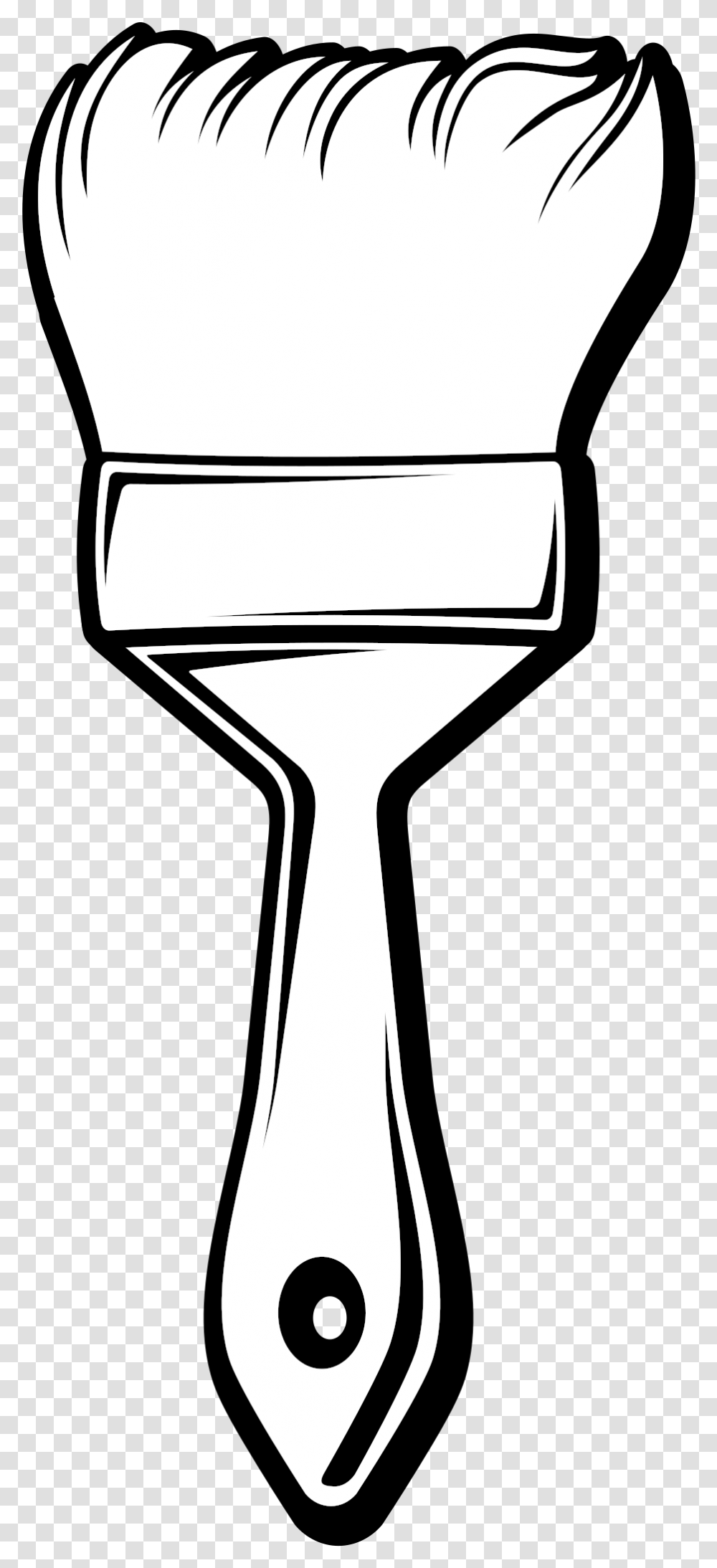 Paint Brush Coloring Page, Hammer, Tool, Hourglass, Blow Dryer Transparent Png