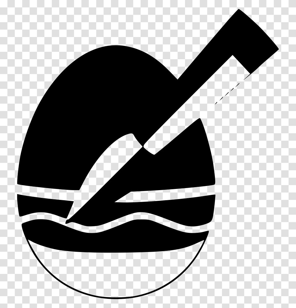 Paint Brush Egg Painting, Axe, Tool, Stencil Transparent Png
