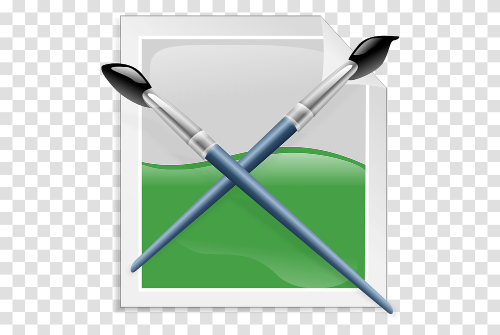Paint Brush Image Edit Art Photoshop Landscape Clipart, Oars, Paddle, Baseball Bat, Team Sport Transparent Png