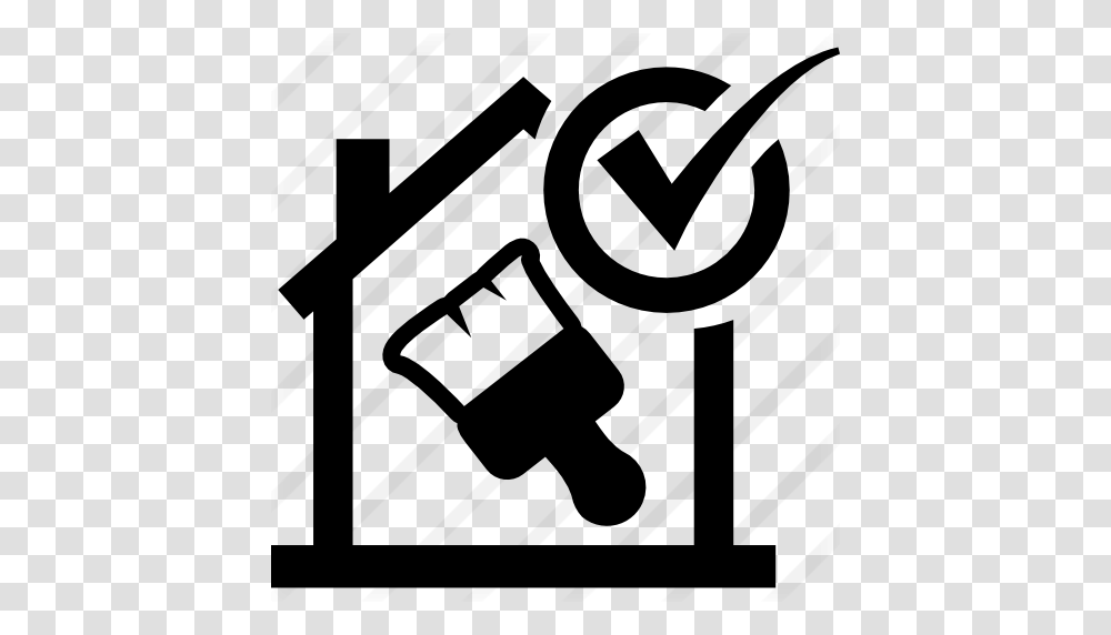 Paint Brush In A House With Verified Sign, Gray, World Of Warcraft Transparent Png
