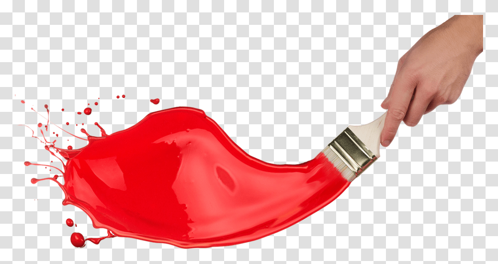 Paint Brush Red Paint, Person, Human, Food, Heart Transparent Png