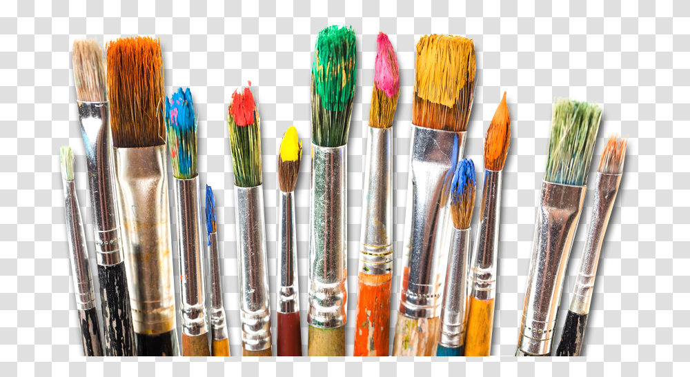 Paint Brushes And Paint, Tool, Toothbrush Transparent Png