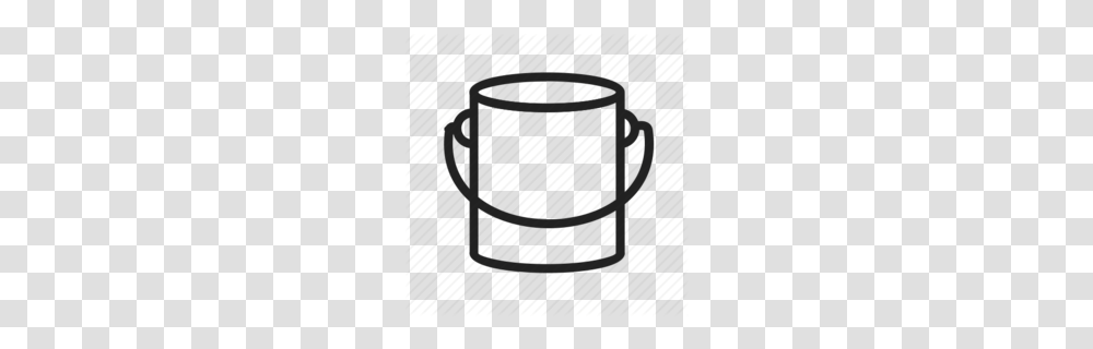 Paint Bucket Black And White Clipart, Coffee Cup, Rug, Cylinder, Bomb Transparent Png