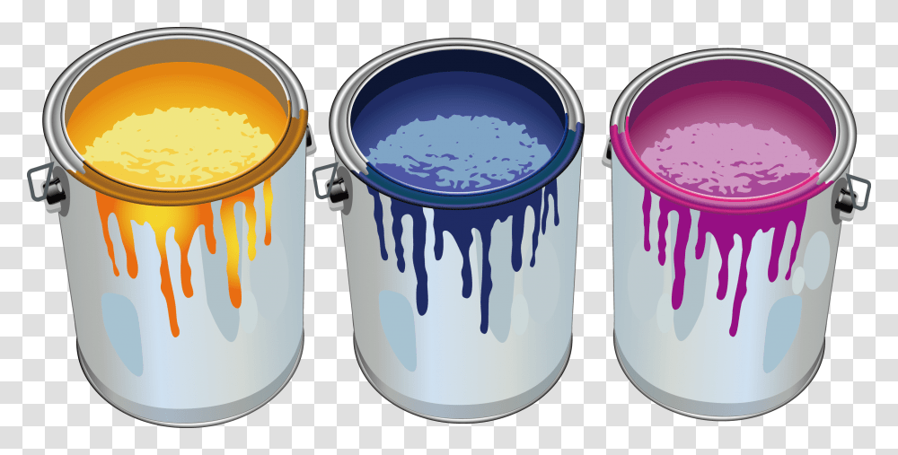 Paint Bucket Painting Cartoon Image High Quality Paint Bucket, Paint Container Transparent Png