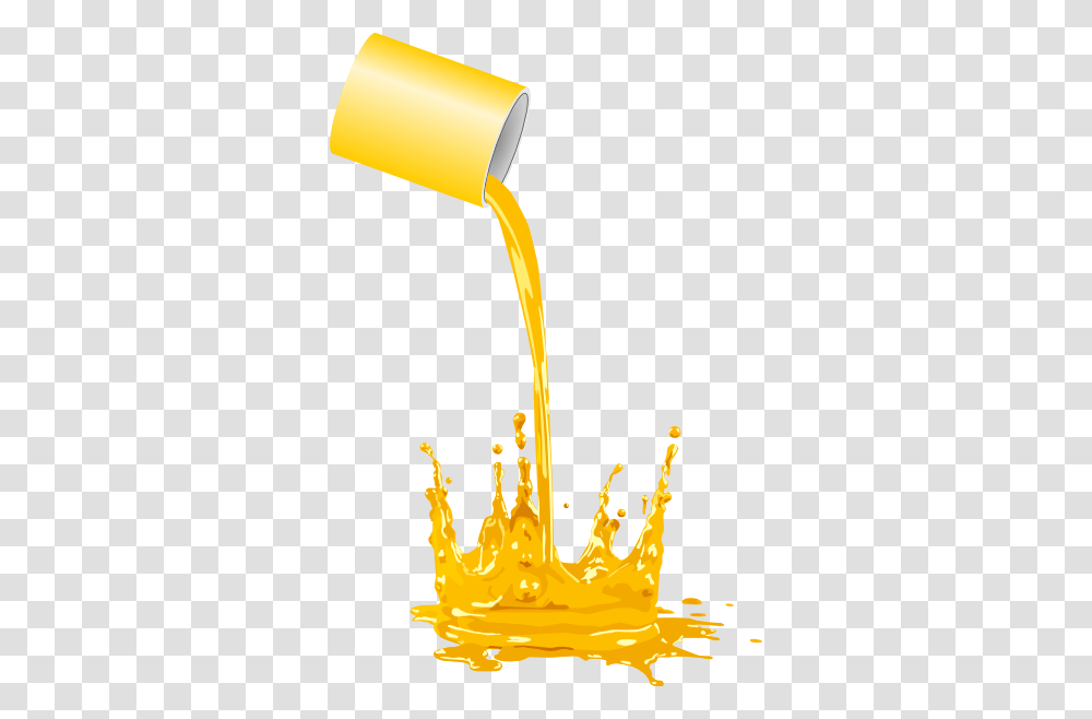 Paint Bucket Spilling Clip Art, Juice, Beverage, Drink, Orange Juice Transparent Png