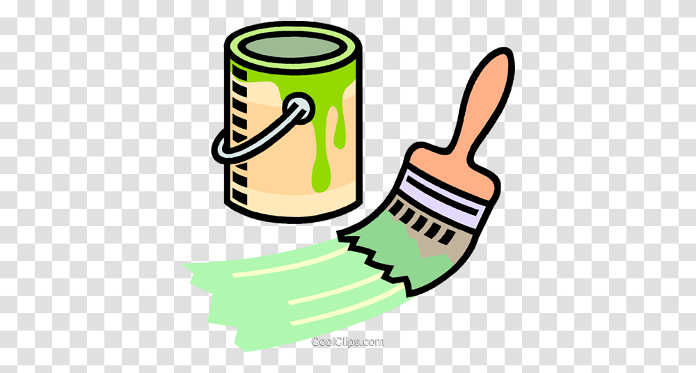 Paint Can Paint Brush Royalty Free Vector Clip Art Illustration, Tool, Paint Container, Weapon Transparent Png