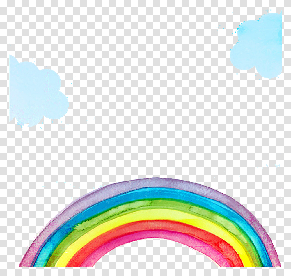 Paint Clipart Rainbow Watercolor Rainbow, Ornament, Pattern, Fractal Transparent Png