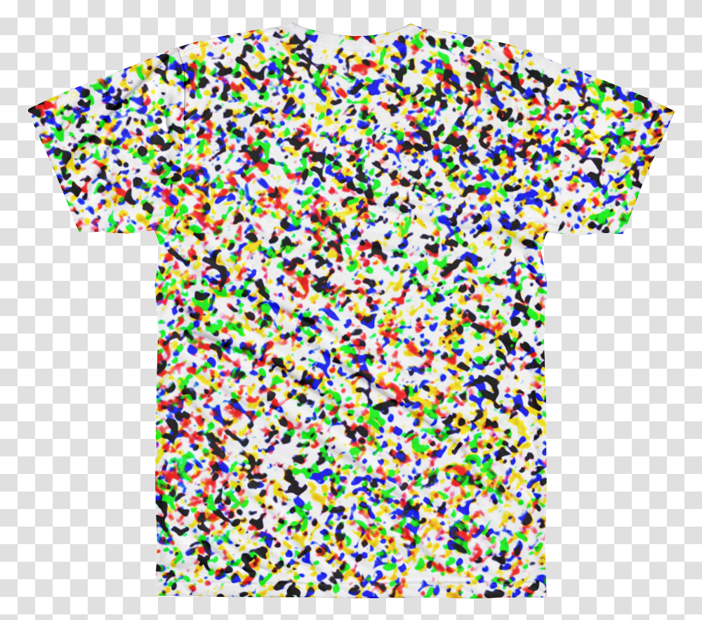 Paint Drip All Over Printed T Shirt, Dye, Light Transparent Png