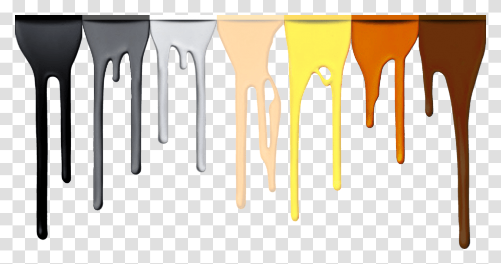 Paint Drip Dripping Paint, Fork, Cutlery Transparent Png