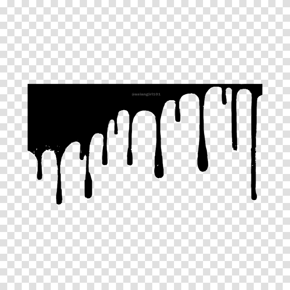 Paint Dripping Silhouette Ftestickers, Electronics, Land, Outdoors, Nature Transparent Png