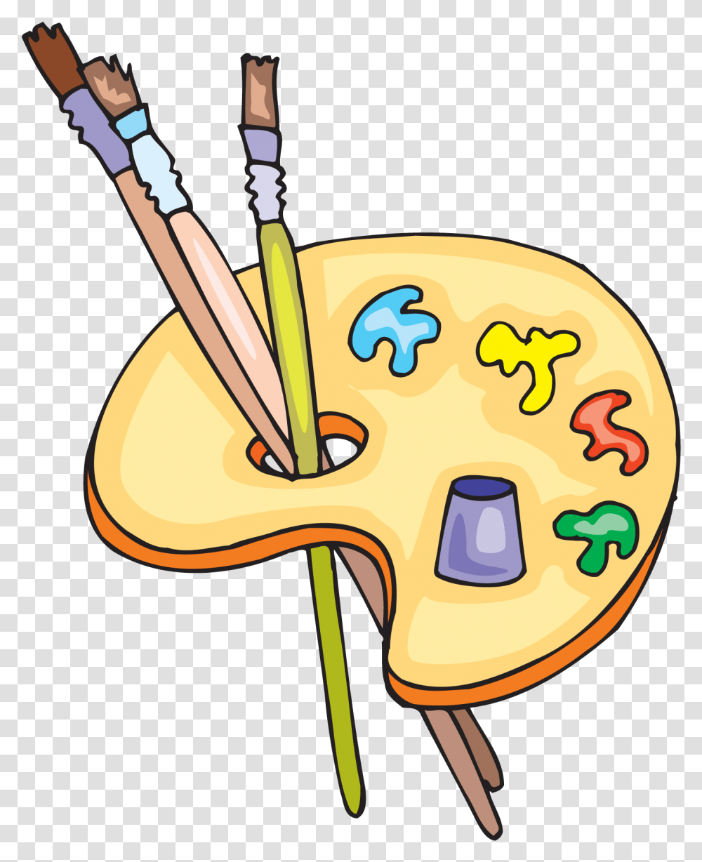 Paint Easel Clip Art Arts And Crafts Clipart, Palette, Paint Container, Brush, Tool Transparent Png