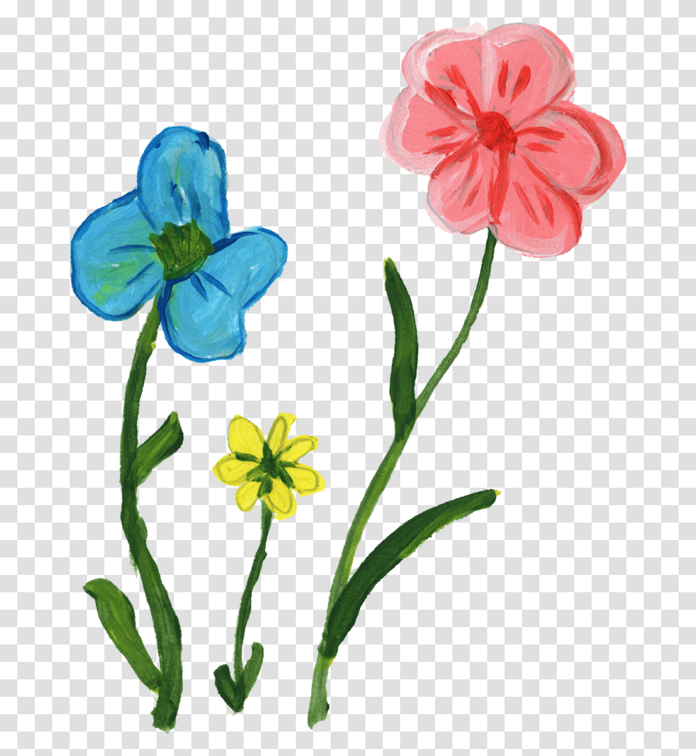 Paint Flower 1 Kb Image Download, Plant, Blossom, Geranium, Petal Transparent Png