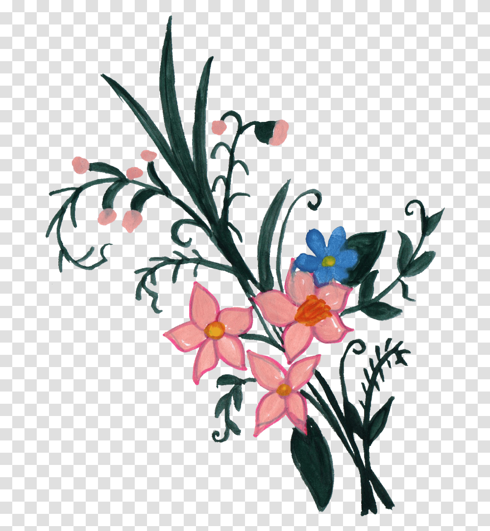 Paint Flower Ornament Vol 3 Onlygfxcom Art, Plant, Blossom, Floral Design, Pattern Transparent Png