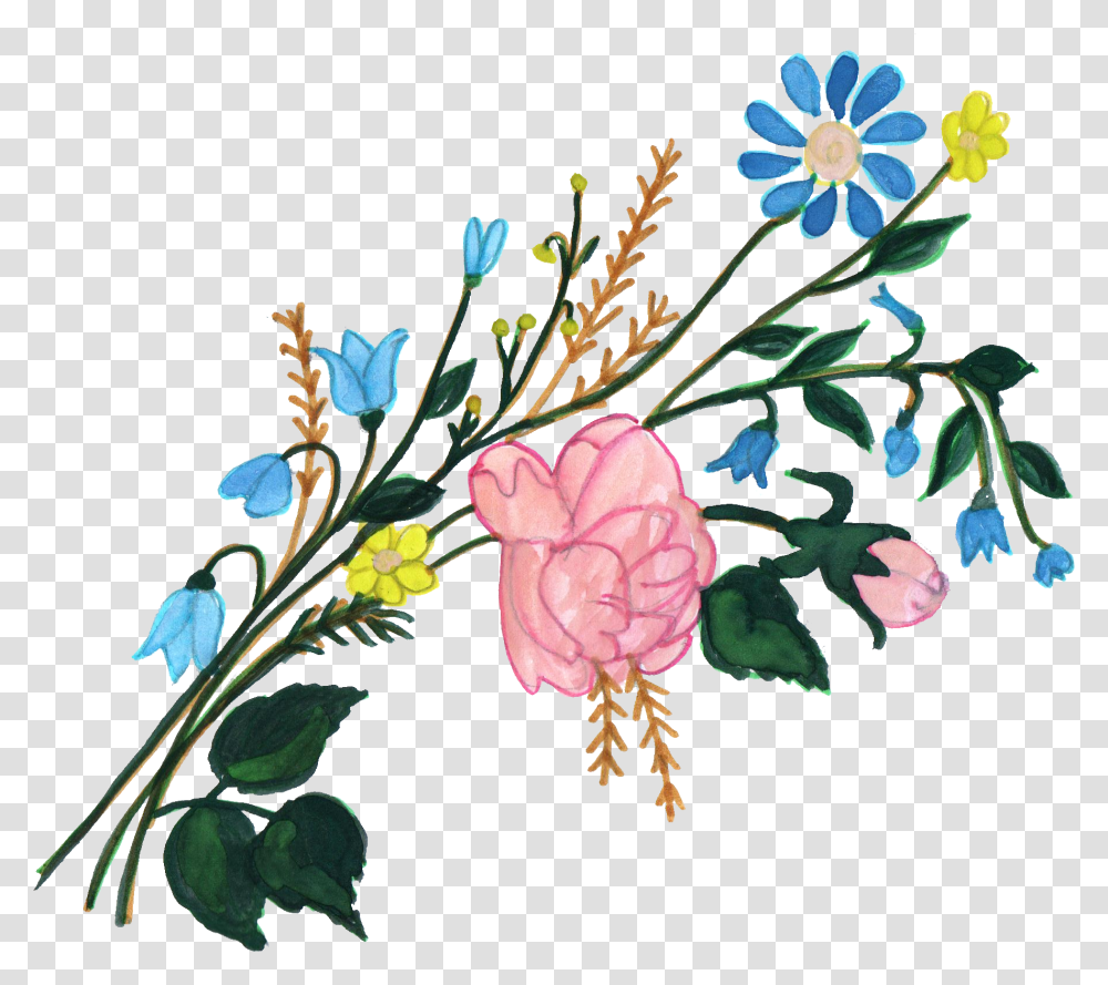 Paint Flower Ornament Vol 3 Onlygfxcom Paint Flower Ornament, Plant, Floral Design, Pattern, Graphics Transparent Png