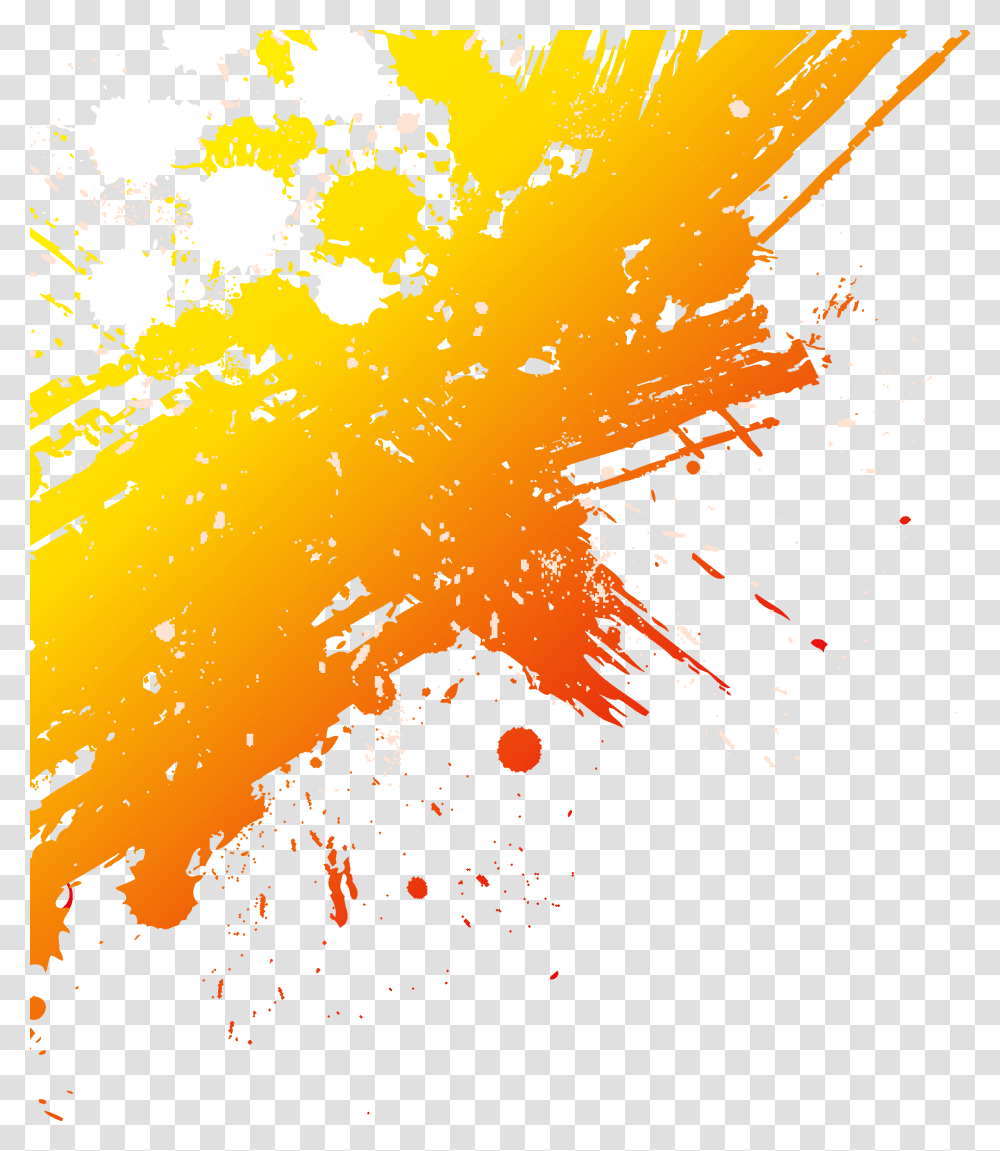 Paint Graphic Design Orange Paint Splash, Floral Design, Pattern Transparent Png