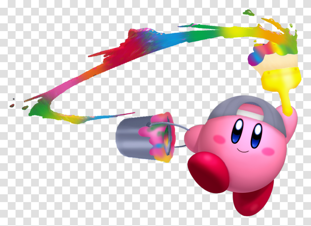 Paint Kirby Kdl3d Paint Brush Kirby, Toy Transparent Png