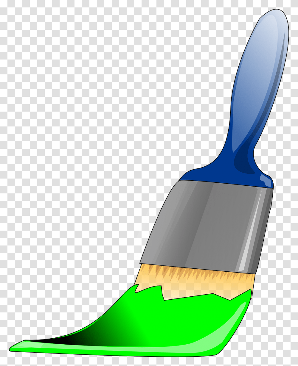 Paint Paintbrush Green Brush Image Clipart Purple Paint Brush Clipart, Tool, Toothbrush, Light, Lightbulb Transparent Png