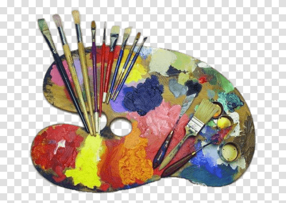 Paint Palette Pic Art Palette, Paint Container, Bird, Animal, Brush Transparent Png