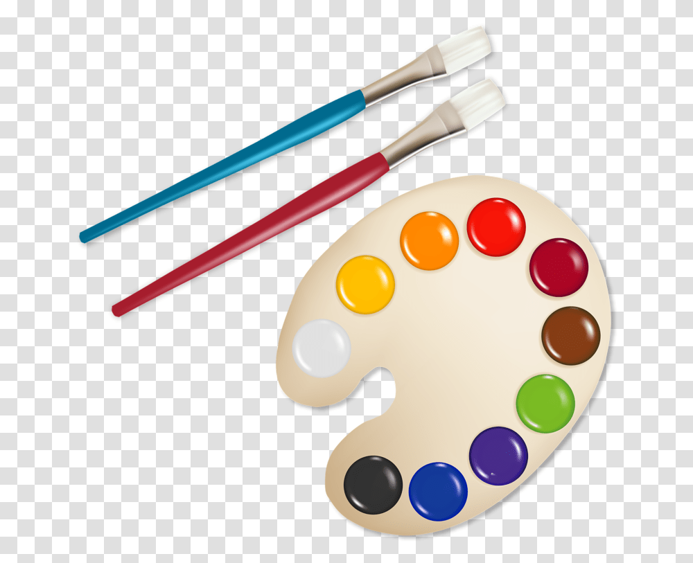 Paint Palette Watercolor Paints Clipart, Paint Container, Brush, Tool Transparent Png