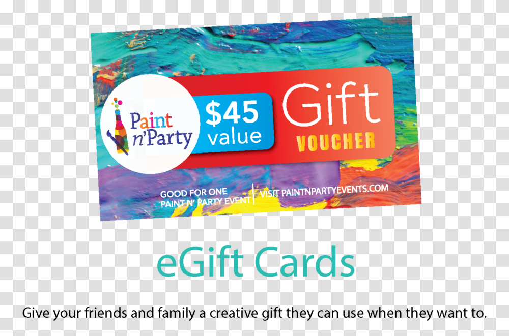 Paint Party Gift Card, Advertisement, Poster, Flyer, Paper Transparent Png