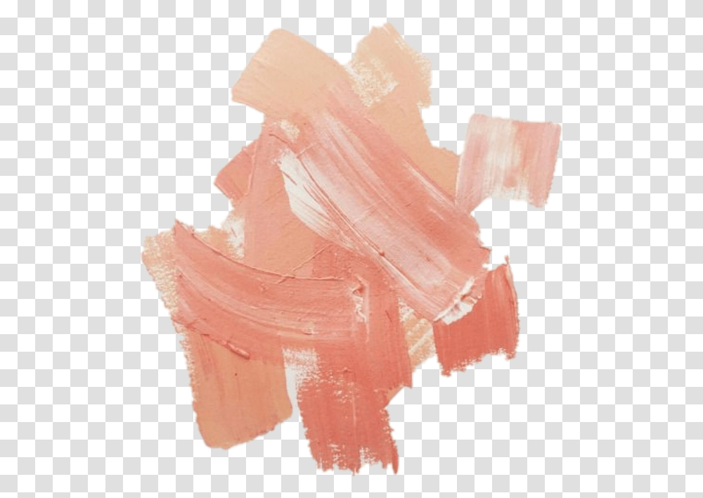 Paint Peach Aesthetic Tumblr Coral Pastel Orange Coral Aesthetic, Mineral, Crystal, Paper Transparent Png