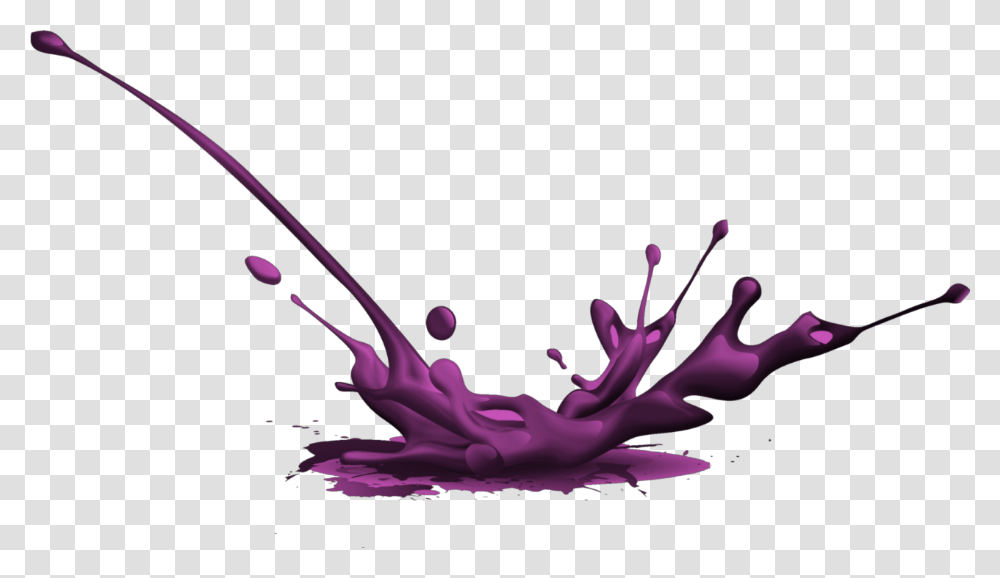 Paint Pintura Liquido Gotas Drops Mancha Stain, Purple, Plant Transparent Png